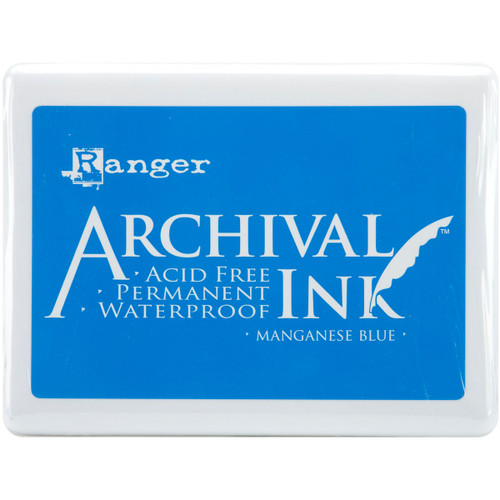 Ranger Archival Ink Jumbo Ink Pad #3-Manganese Blue - A3P-30539 - 789541030539 Ranger Archival Ink Jumbo Ink Pad #3-Manganese Blue - A3P-30539 - 789541030539