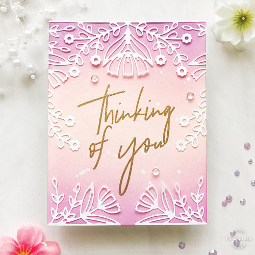 Pinkfresh Studio Clear Stamp Set 6"X8"-Scripted Bold Sentiments 1 PFCS0319