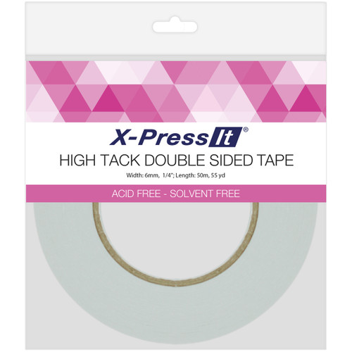 X-Press It High Tack Double-Sided Tissue Tape-.25"X55yd - DSH6 - 93238420107189323842010718