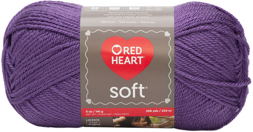 Red Heart Soft Yarn-Lavender E728-3720 - 073650784941