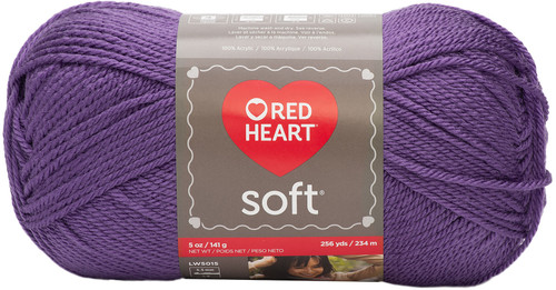 Red Heart Soft Yarn-Lavender - E728-3720 - 073650784941