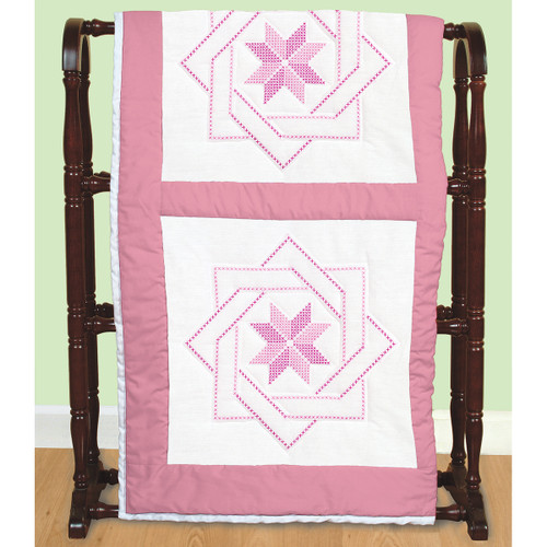 Jack Dempsey Stamped White Quilt Blocks 18"X18" 6/Pkg-Woven Star - 732 549 Jack Dempsey Stamped White Quilt Blocks 18"X18" 6/Pkg-Woven Star - 732 549