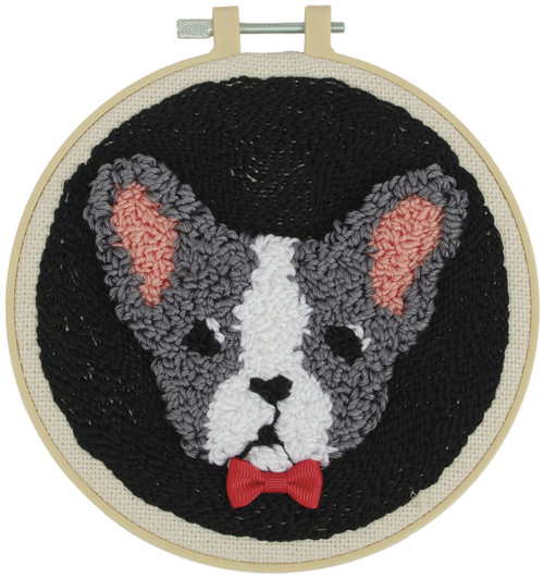 Fabric Editions Needle Creations Needle Punch Kit 6"-Bulldog - NC-PNND6-BULLD Fabric Editions Needle Creations Needle Punch Kit 6"-Bulldog - NC-PNND6-BULLD