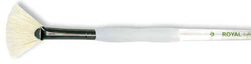 Royal & Langnickel(R) Soft-Grip Bristle Fan Brush-Size 4 - SG825-4 - 090672027351