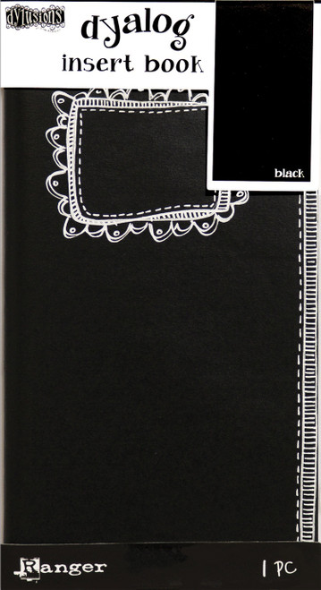 Dyan Reaveley's Dylusions Dyalog Insert Book 4.375"X8.25"-Black #2 DYT63452 - 789541063452