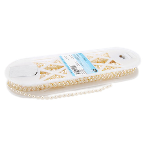 Simplicity Half Pearls 6mmX18yd-Ivory - 186 1098-810 - 070659555985