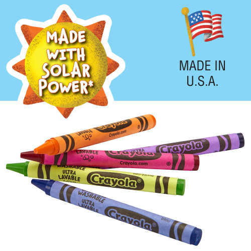 Crayola Washable Crayons-24/Pkg - 52-6924 Crayola Washable Crayons-24/Pkg - 52-6924