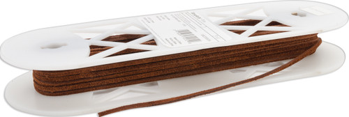 Simplicity Leather Lace 1/8"X12yd-Brown - 186 2355-034 - 070659745720