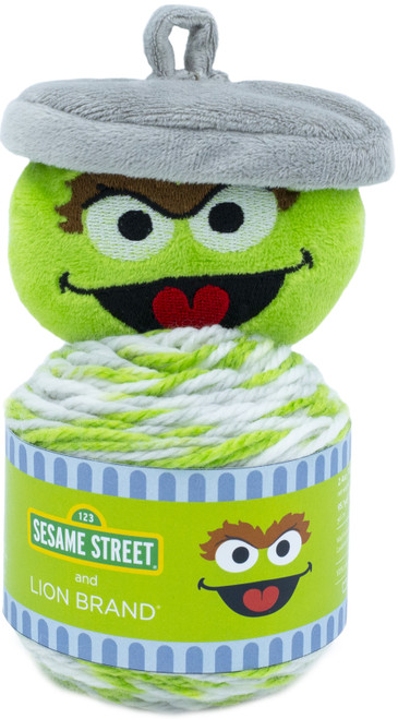 Lion Brand Sesame Street One Hat Wonder Yarn-Oscar 3010-503 - 023032066714