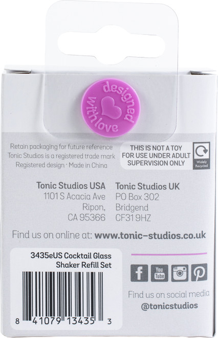 Tonic Studios Cheers! Shaker Domes-Cocktail Glass CDSRXX-3435E