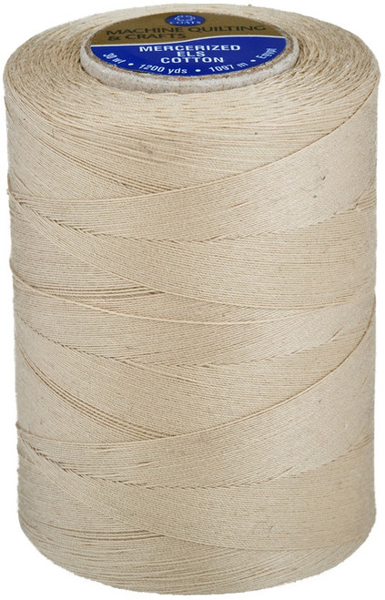 Coats Cotton Machine Quilting Solid Thread 1200yd-Ecru - V34-0016 - 073650912597