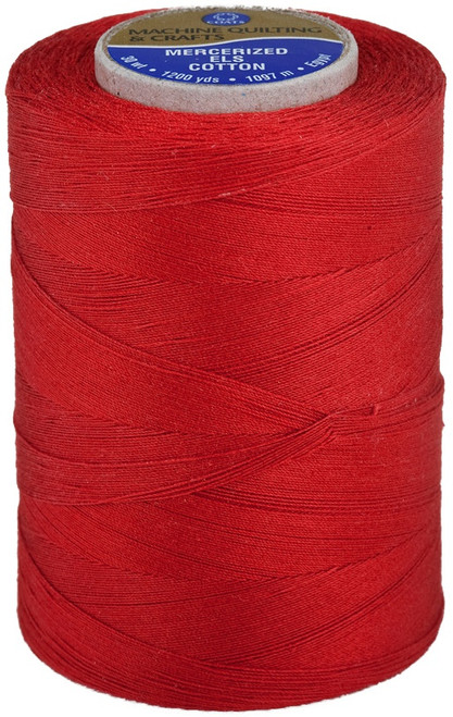 Coats Cotton Machine Quilting Solid Thread 1200yd-Red - V34-0128 - 073650912788 Coats Cotton Machine Quilting Solid Thread 1200yd-Red - V34-0128 - 073650912788