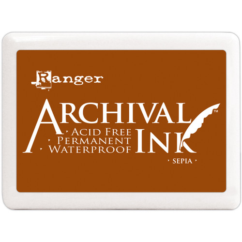 Ranger Archival Ink Jumbo Ink Pad #3-Sepia A3P-6725 - 789541006725