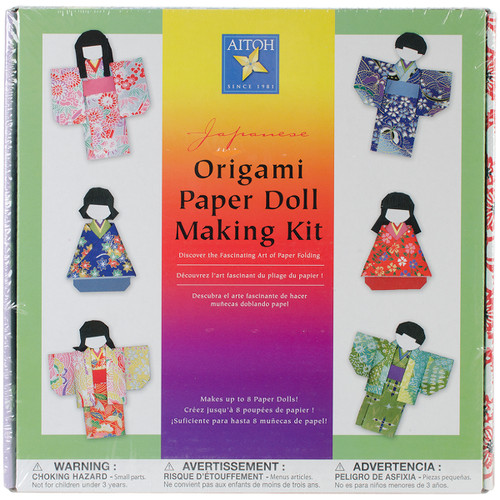 Aitoh Japanese Origami Paper Doll Making Kit-MAKES 8 - KM-KIT/8 - 762867600181 Aitoh Japanese Origami Paper Doll Making Kit-MAKES 8 - KM-KIT/8 - 762867600181