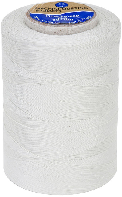 Coats Cotton Machine Quilting Solid Thread 1200yd-Silver - V34-0480 - 073650833328