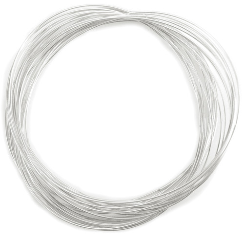 Beadalon Memory Wire Oval Bracelet .62mm .35oz-Silver-Plated 23 Coils 347B-440