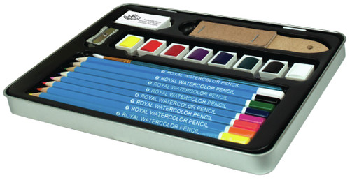 Royal & Langnickel(R) Watercolor Pencil Art Tin-Assorted Colors - RSET2307 Royal & Langnickel(R) Watercolor Pencil Art Tin-Assorted Colors - RSET2307