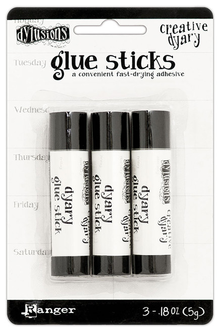 Dylusions Creative Dyary Mini Glue Sticks-3/Pkg - DYE58601 - 789541058601