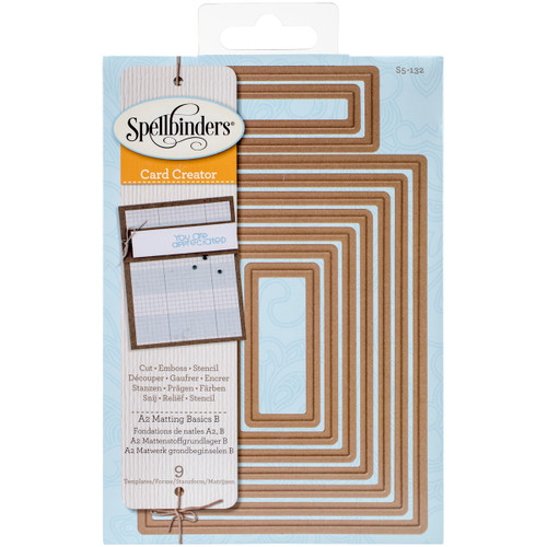 Spellbinders Nestabilities A2 Card Creator Dies-Matting Basics B S5132 - 879216017351