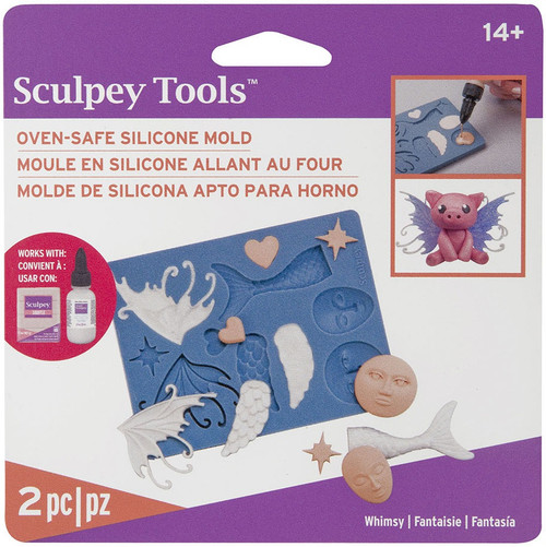 Sculpey Flexible Push Mold-Whimsy - APM-66 - 715891136096