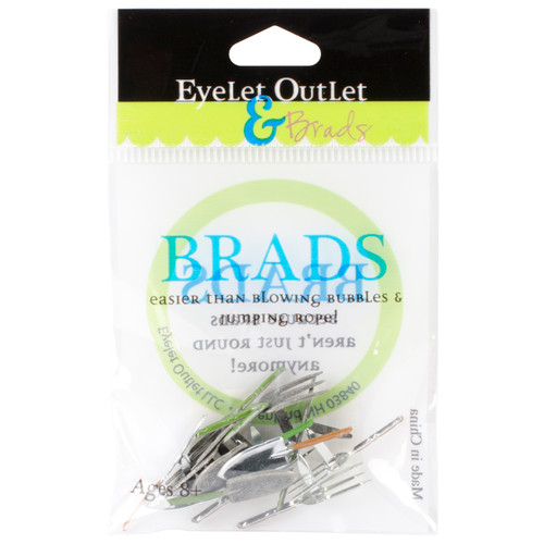 Eyelet Outlet Shape Brads 12/Pkg-Garden Tools - QBRD2-59 - 810787020128 Eyelet Outlet Shape Brads 12/Pkg-Garden Tools - QBRD2-59 - 810787020128