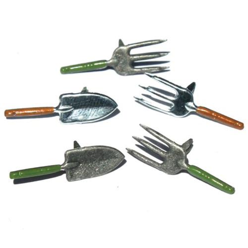 Eyelet Outlet Shape Brads 12/Pkg-Garden Tools QBRD2-59