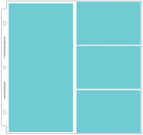 Doodlebug Page Protectors 12"X12" 25/Pkg-(1) 6"X12" & (3) 6"X4" Pockets DB2732 - 842715027329