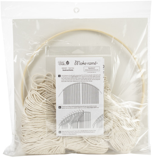 Solid Oak Macrame Wall Hanging Kit-Palm Tree MWH007