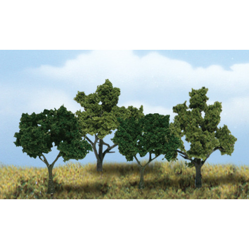 SceneARama Deciduous Trees 4/Pkg-2" To 3" SP4150