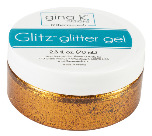 Gina K Designs Glitz Glitter Gel 2.3oz-Sweet Mango GKDGG-18135 - 000943181354