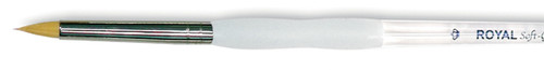Royal&Langnickel(R) Soft-Grip Gold Taklon Short Round Brush-Size 6 SG255-6 - 090672026811