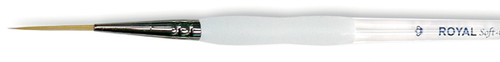 Royal&Langnickel(R) Soft-Grip Gold Taklon Script Liner Brush-Size 2 - SG585-2 - 090672026866
