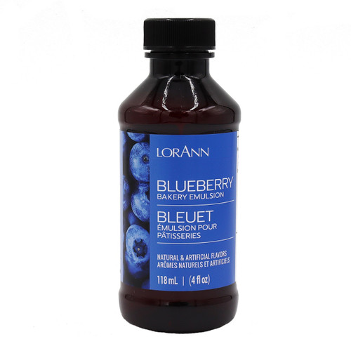 LorAnn Bakery Emulsions Natural & Artificial Flavor 4oz-Blueberry - 0806-0770 - 023535998857