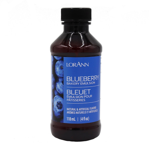 LorAnn Bakery Emulsions Natural & Artificial Flavor 4oz-Blueberry 0806-0770