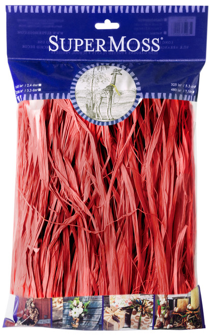 SuperMoss Raffia 2oz-Christmas Red 30004 - 759834300045