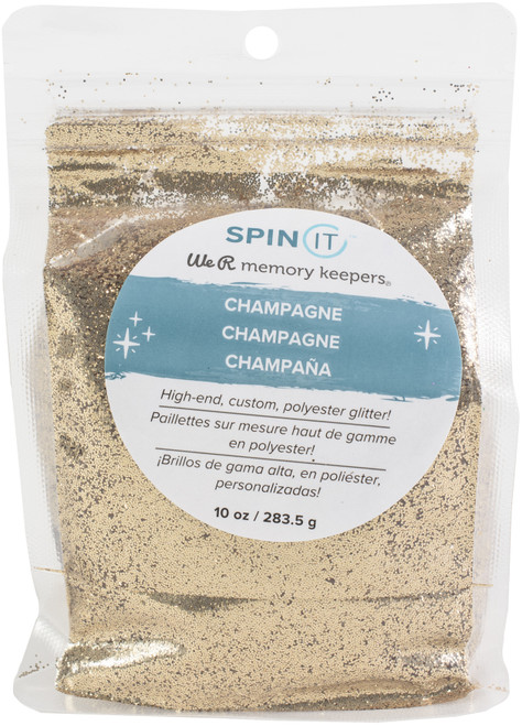 We R Memory Keepers Spin It Fine Glitter 10oz-Champagne WRFNGL-119 - 633356611196