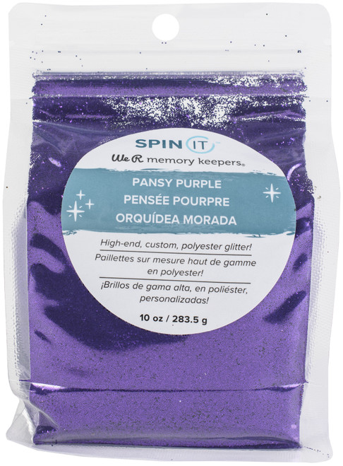 We R Memory Keepers Spin It Fine Glitter 10oz-Pansy Purple WRFNGL-250 - 633356612506