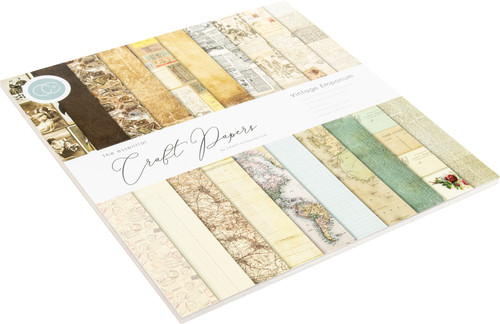 Craft Consortium Double-Sided Paper Pad 12"X12" 30/Pkg-Vintage Emporium, 20 Designs CCPAD004