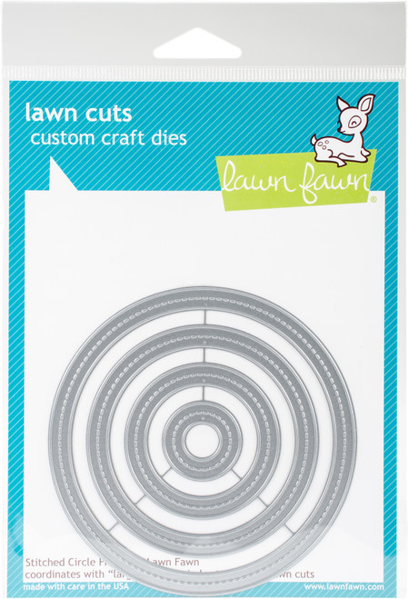 Lawn Cuts Custom Craft Die-Stitched Circle Frames LF1141 - 035127963396
