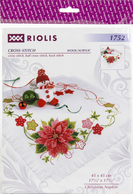 RIOLIS Counted Cross Stitch Kit 17.75"X17.75"-Christmas Table Topper (14 Count) R1752 - 46300150646964630015064696