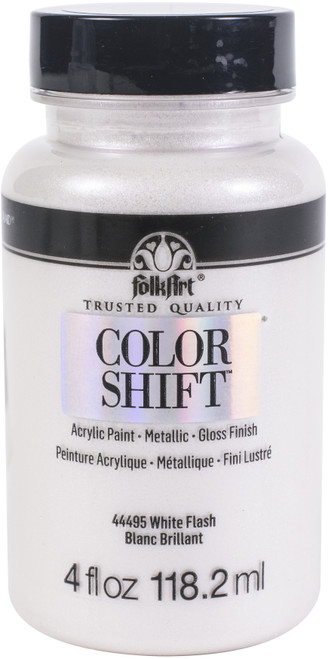 FolkArt Color Shift Paint 4oz-White Flash FACS3-44495 - 028995444951
