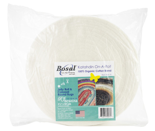 Bosal Katahdin On-A-Roll 100% Organic Cotton Batting-2.5"X50yd - 390K-75 - 834875390757