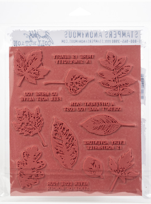 Tim Holtz Cling Stamps 7"X8.5"-Nature's Wonder - CMS-LG-343 Tim Holtz Cling Stamps 7"X8.5"-Nature's Wonder - CMS-LG-343
