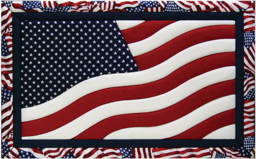 Quilt-Magic No Sew Wall Hanging Kit-American Flag - QM500B - 724180050029 Quilt-Magic No Sew Wall Hanging Kit-American Flag - QM500B - 724180050029