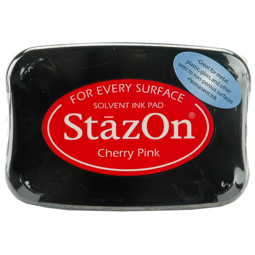 StazOn Solvent Ink Pad-Cherry Pink - SZ-81 - 712353150812