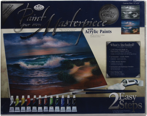 Royal & Langnickel(R) Paint Your Own Masterpiece Kit 11"X14"-Hampton Beach APOM6 - 090672334657