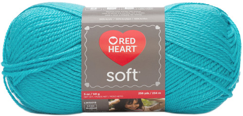 Red Heart Soft Yarn-Turquoise E728-2515 - 073650785467
