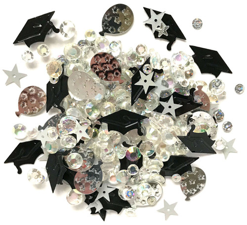 Buttons Galore Sparkletz Embellishment Pack 10g-Commencement SPK-128