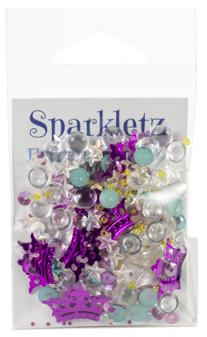 Buttons Galore Sparkletz Embellishment Pack 10g-Princess Dreams SPK-131 - 840934071321