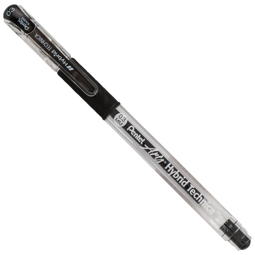 Pentel Hybrid Technica Liquid Gel Pen .3mm-Black - KN103BPA Pentel Hybrid Technica Liquid Gel Pen .3mm-Black - KN103BPA